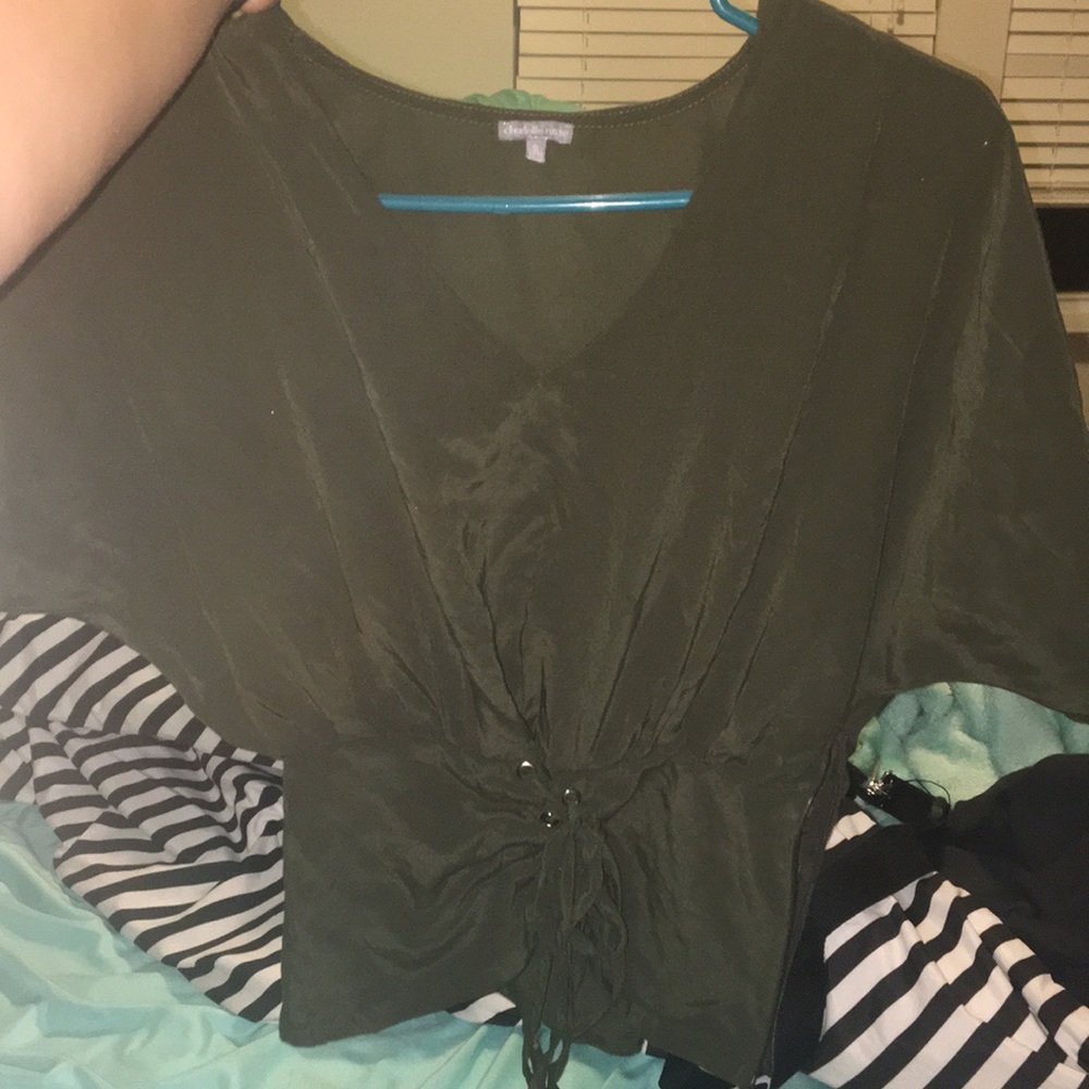 Olive green shirt